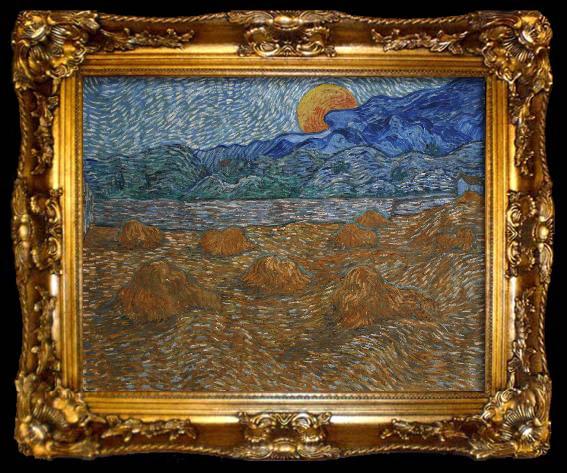 framed  Vincent Van Gogh Wheat Fields, ta009-2